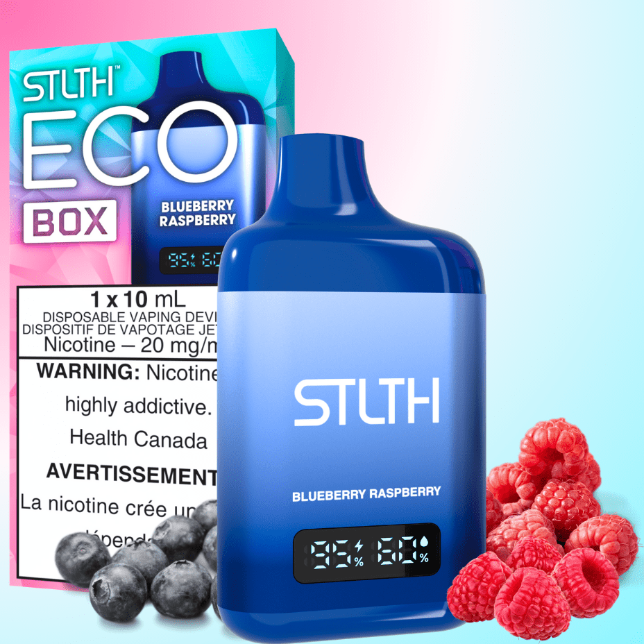 STLTH Eco Box Disposable Vape - Blueberry Raspberry 10mL / 20mg Steinbach Vape SuperStore and Bong Shop Manitoba Canada