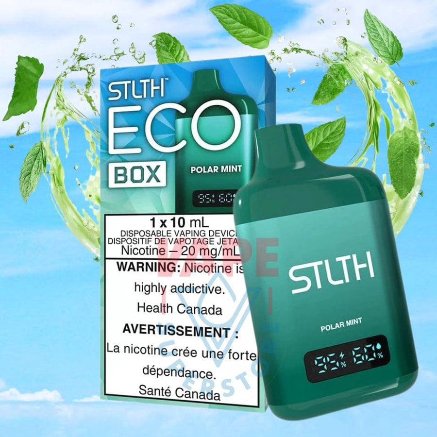 STLTH Eco Box Disposable Vape - Polar Mint 20mg Steinbach Vape SuperStore and Bong Shop Manitoba Canada