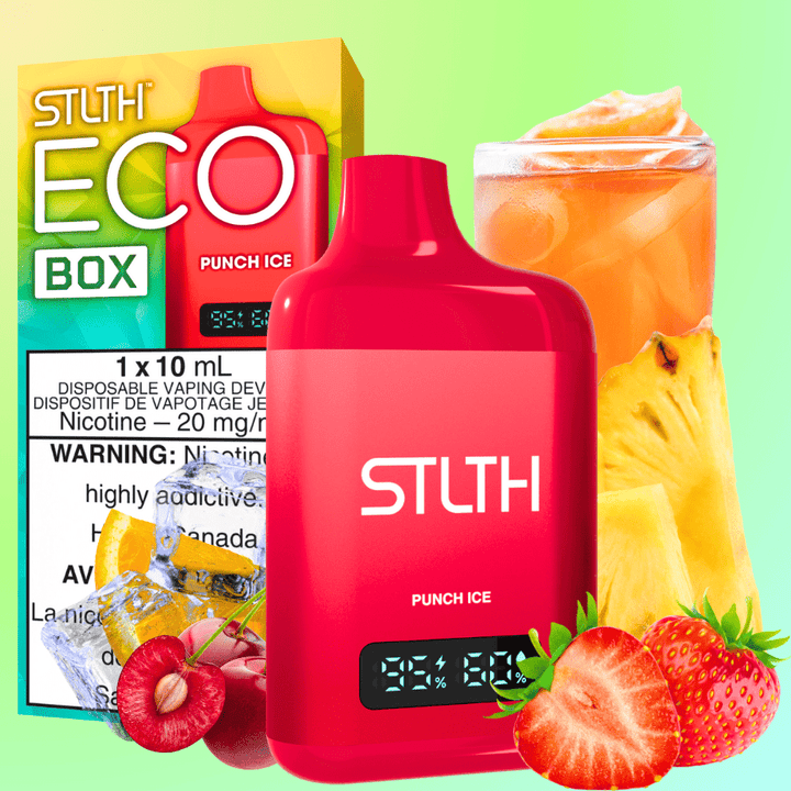 STLTH Eco Box Disposable Vape - Punch Ice 10ml / 20mg Steinbach Vape SuperStore and Bong Shop Manitoba Canada
