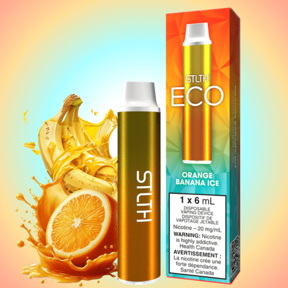 STLTH Eco Disposable Vape - Orange Banana Ice 20mg  Steinbach Vape SuperStore and Bong Shop Manitoba Canada