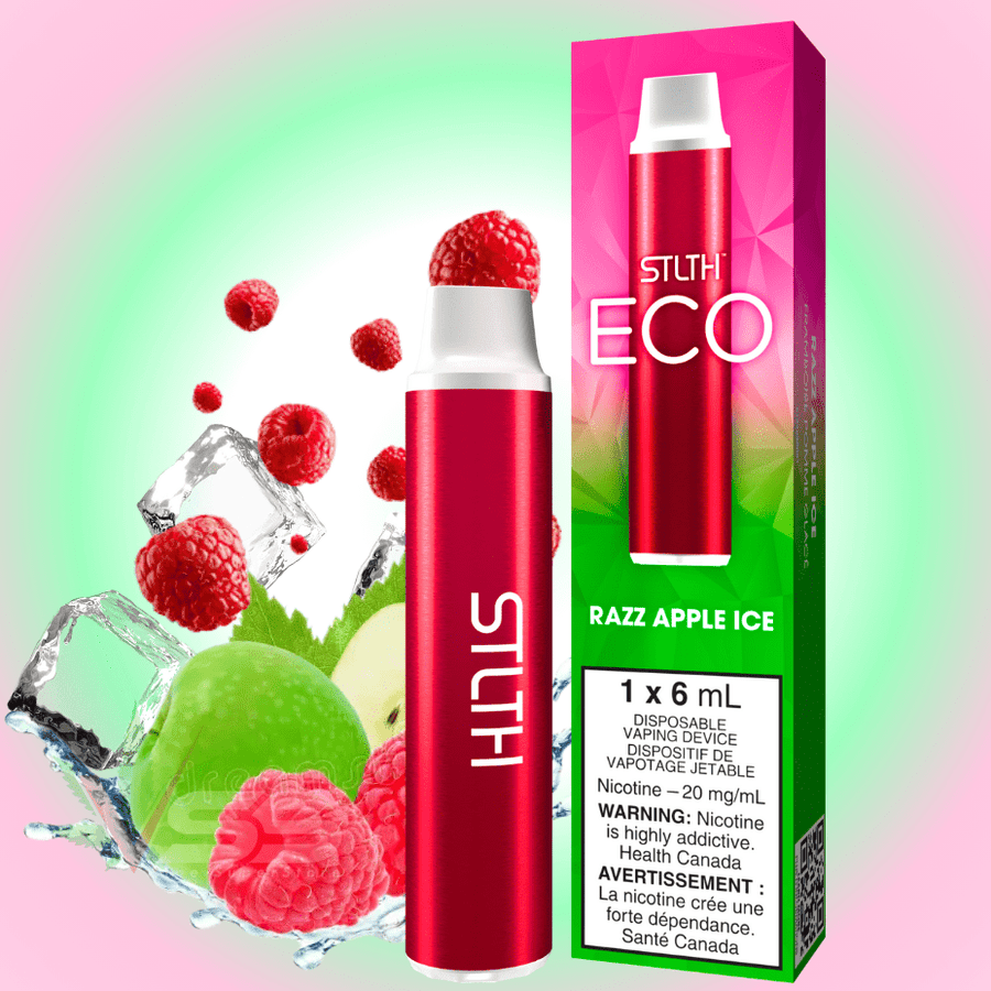 STLTH Eco Disposable Vape - Razz Apple Ice 20mg Steinbach Vape SuperStore and Bong Shop Manitoba Canada