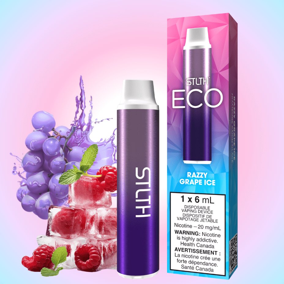 STLTH Eco Disposable Vape - Razzy Grape Ice 20mg Steinbach Vape SuperStore and Bong Shop Manitoba Canada