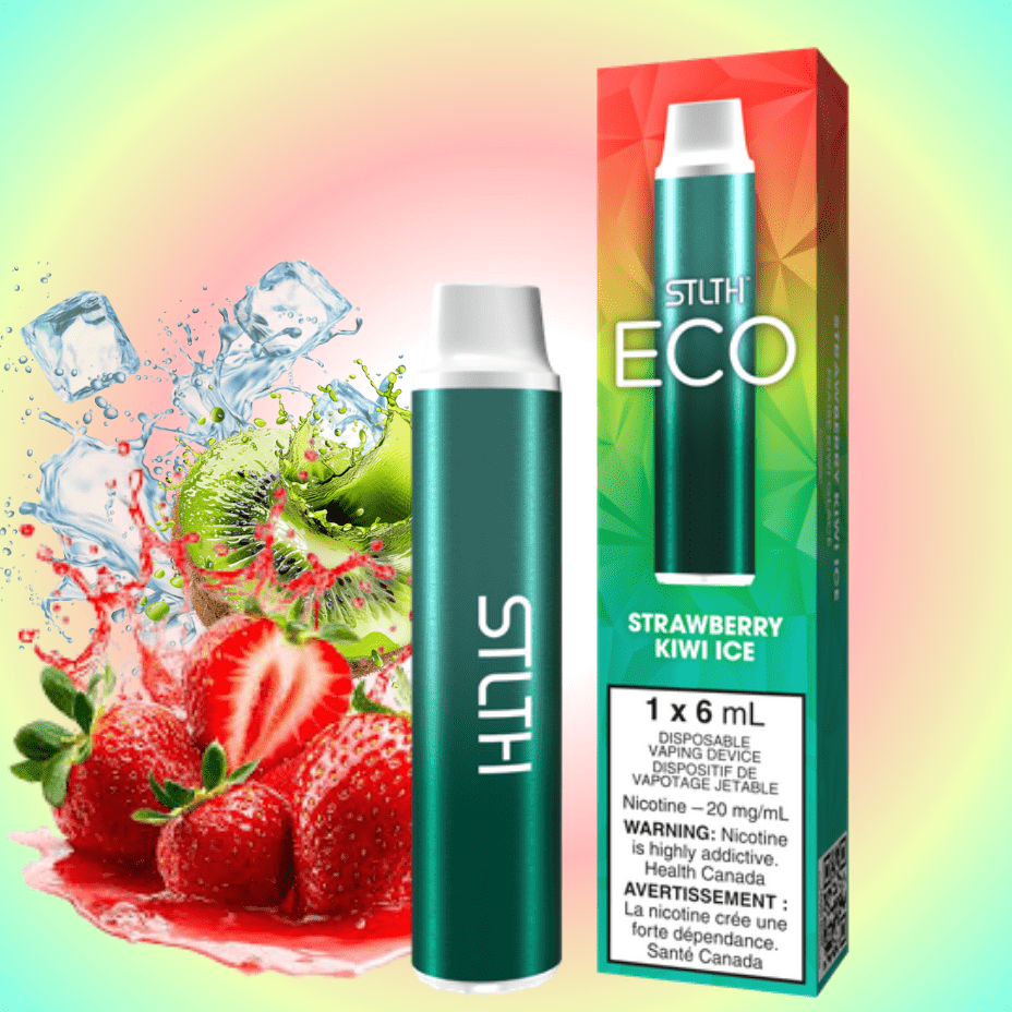 STLTH Eco Disposable Vape - Strawberry Kiwi Ice 20mg Steinbach Vape SuperStore and Bong Shop Manitoba Canada