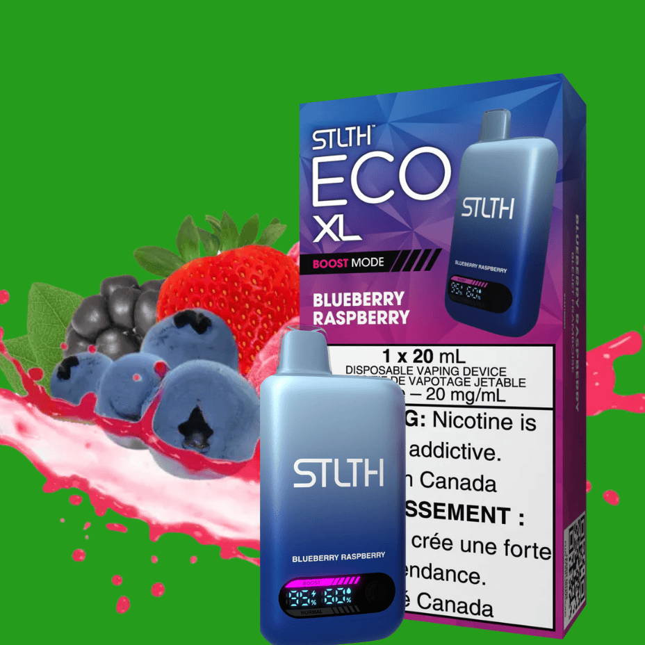 STLTH Eco XL Disposable Vape - Blueberry Raspberry Steinbach Vape SuperStore and Bong Shop Manitoba Canada