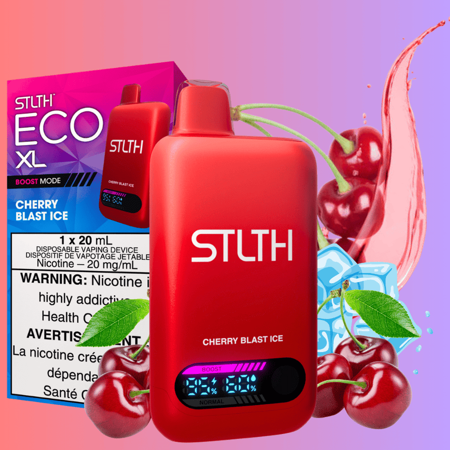 STLTH Eco XL Disposable Vape - Cherry Blast Ice Steinbach Vape SuperStore and Bong Shop Manitoba Canada