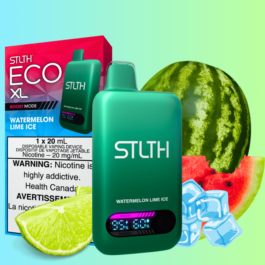 STLTH Eco XL Disposable Vape - Watermelon Lime Ice Steinbach Vape SuperStore and Bong Shop Manitoba Canada
