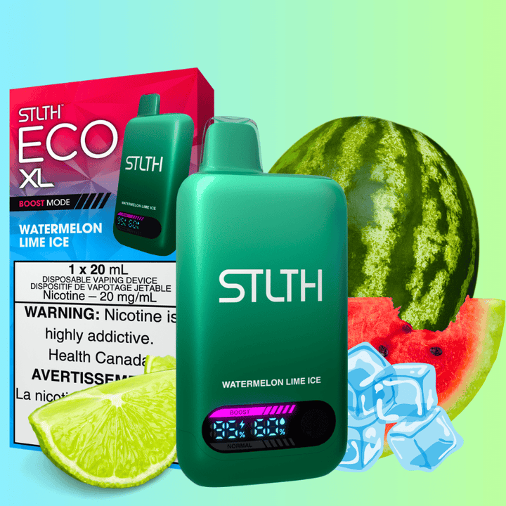 STLTH Eco XL Disposable Vape - Watermelon Lime Ice Steinbach Vape SuperStore and Bong Shop Manitoba Canada