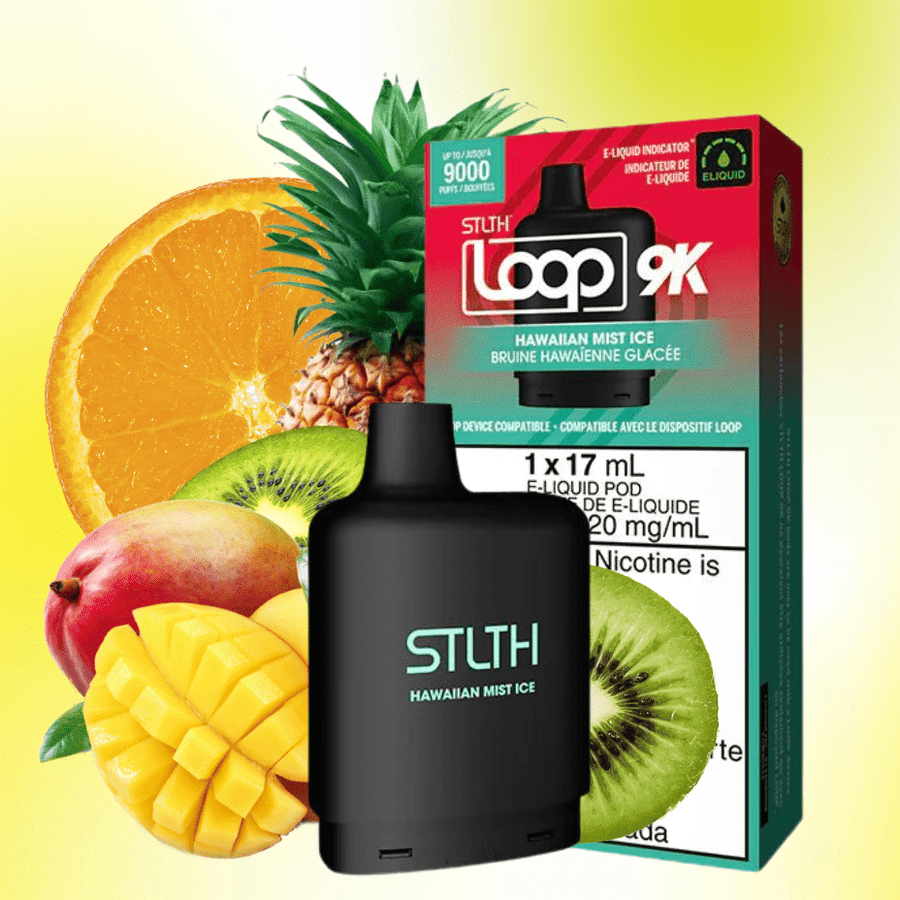 STLTH Loop 9k Pod-Hawaiian Mist Ice 17ml / 9000 Puffs Steinbach Vape SuperStore and Bong Shop Manitoba Canada