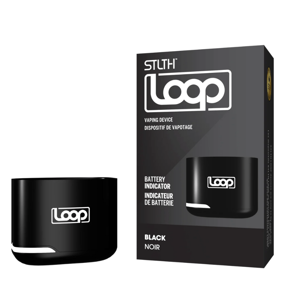 STLTH Loop Closed Pod Device 600mAh / Black Steinbach Vape SuperStore and Bong Shop Manitoba Canada