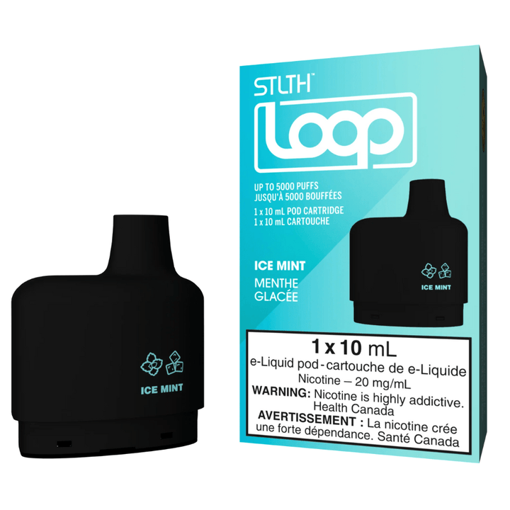 STLTH Loop Pods-Ice Mint 20mg / 5000Puffs Steinbach Vape SuperStore and Bong Shop Manitoba Canada