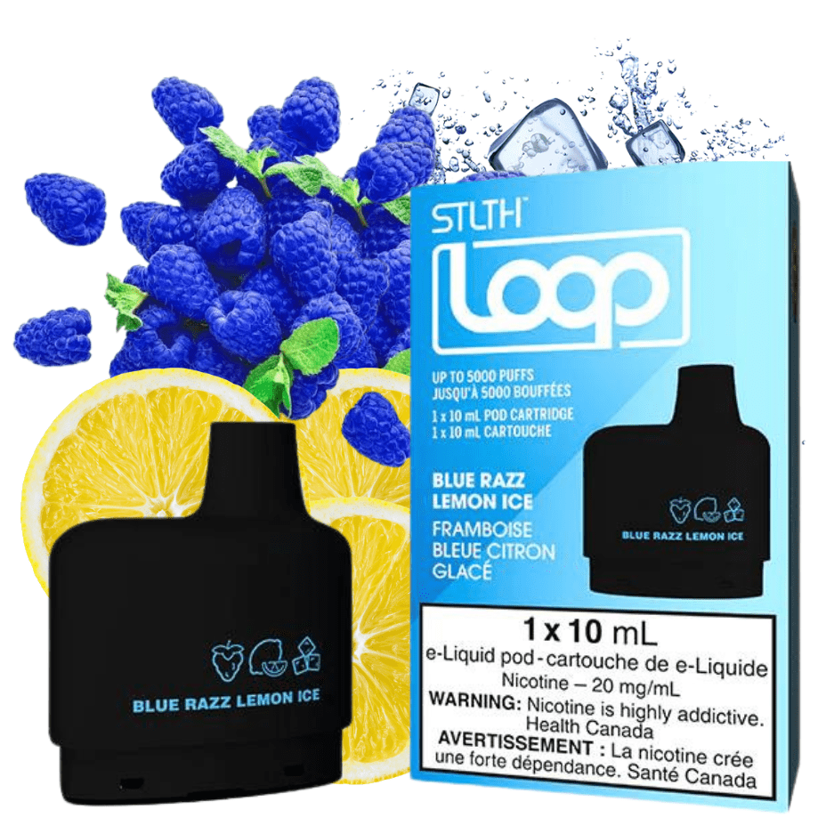 Stlth Loop STLTH Loop Pods-Blue Razz Lemon Ice-Steinbach Vape SuperStore Manitoba STLTH Loop Pods-Blue Razz Lemon Ice 20mg / 5000Puffs