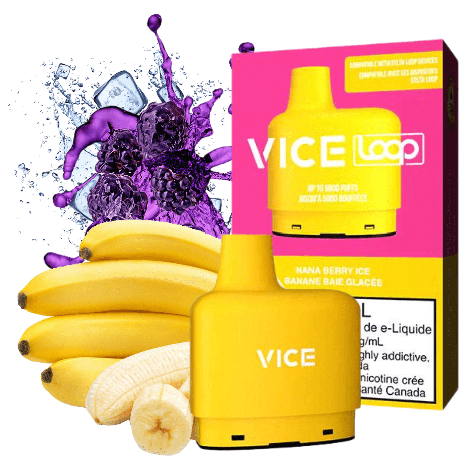 STLTH Loop Vice Pods-Nana Berry Ice 20mg / 5000Puffs Steinbach Vape SuperStore and Bong Shop Manitoba Canada