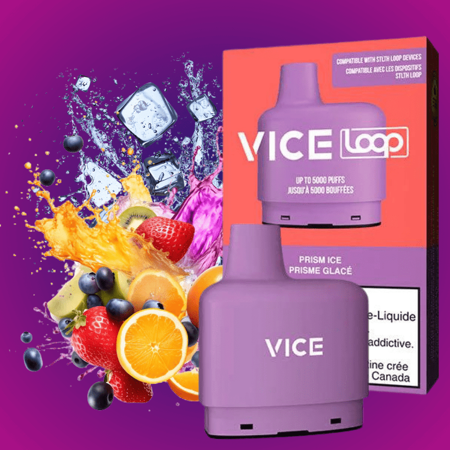STLTH Loop Vice Pods-Prism Ice 20mg / 5000Puffs Steinbach Vape SuperStore and Bong Shop Manitoba Canada