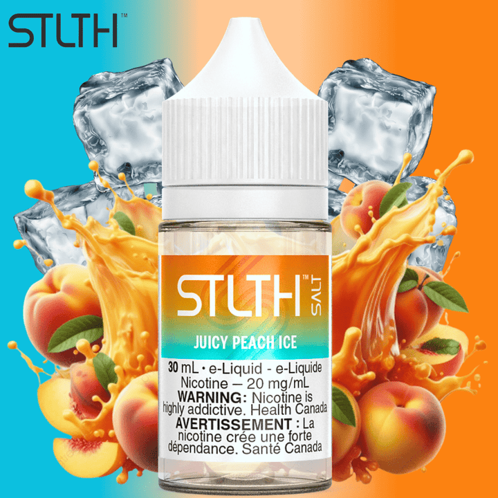 STLTH Salt - Juicy Peach Ice 30mL / 20mg Steinbach Vape SuperStore and Bong Shop Manitoba Canada