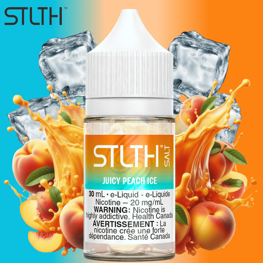 STLTH Salt - Juicy Peach Ice 30mL / 20mg Steinbach Vape SuperStore and Bong Shop Manitoba Canada