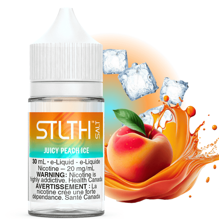 STLTH Salt - Juicy Peach Ice 30mL / 20mg Steinbach Vape SuperStore and Bong Shop Manitoba Canada