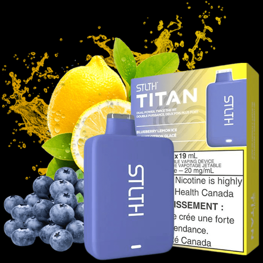 STLTH Titan 10K Disposable Vape-Blueberry Lemon Ice 19ml / 20mg Steinbach Vape SuperStore and Bong Shop Manitoba Canada