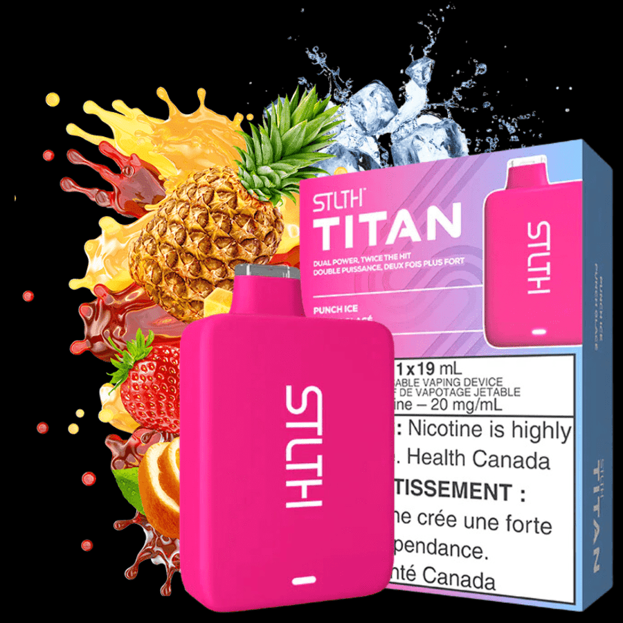 STLTH Titan 10K Disposable Vape-Punch Ice 19ml / 20mg Steinbach Vape SuperStore and Bong Shop Manitoba Canada