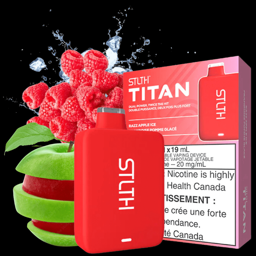 STLTH Titan 10K Disposable Vape-Razz Apple Ice 19ml / 20mg Steinbach Vape SuperStore and Bong Shop Manitoba Canada