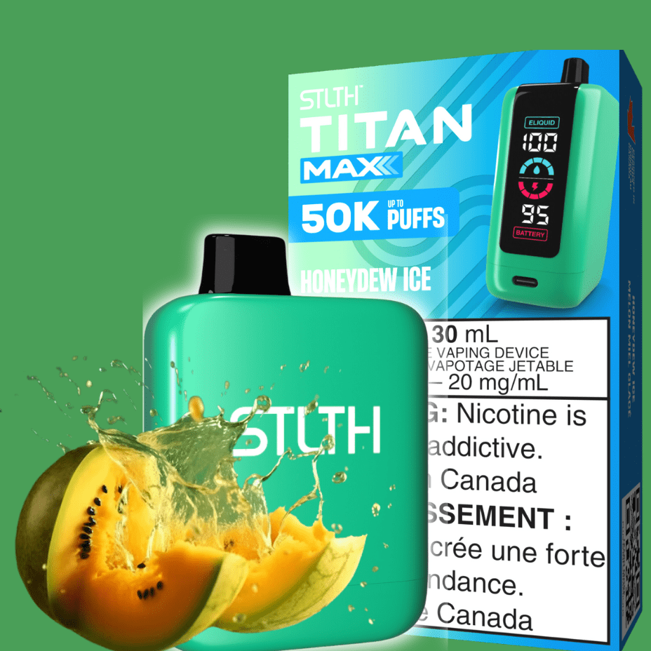 STLTH Titan Max 50k Disposable Vape-Honeydew Ice 50000 Puffs Steinbach Vape SuperStore and Bong Shop Manitoba Canada