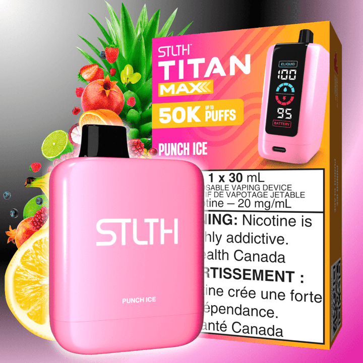 STLTH Titan Max 50k Disposable Vape-Punch Ice 50000 Puffs Steinbach Vape SuperStore and Bong Shop Manitoba Canada