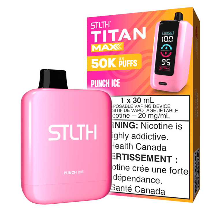 STLTH Titan Max 50k Disposable Vape-Punch Ice 50000 Puffs Steinbach Vape SuperStore and Bong Shop Manitoba Canada