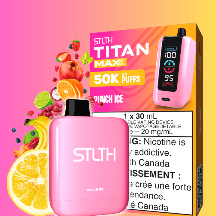 STLTH Titan Max 50k Disposable Vape-Punch Ice 50000 Puffs Steinbach Vape SuperStore and Bong Shop Manitoba Canada