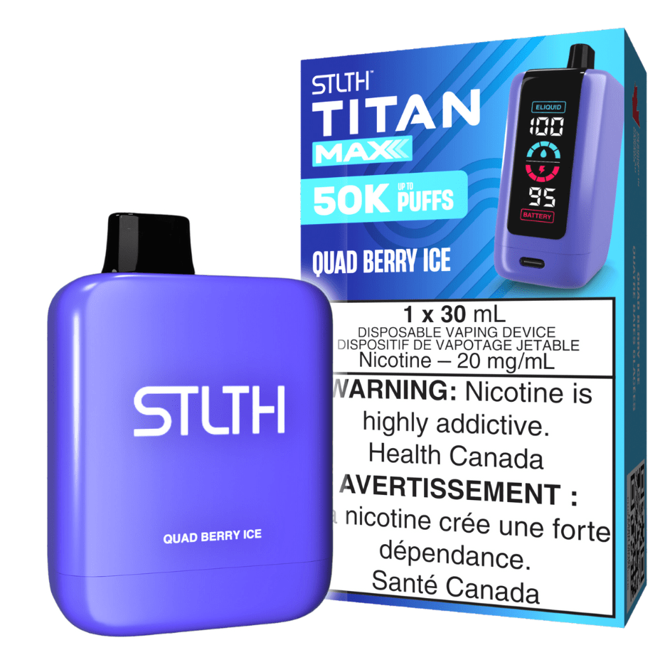 STLTH Titan Max 50k Disposable Vape-Quad Berry Ice 50000 Puffs Steinbach Vape SuperStore and Bong Shop Manitoba Canada