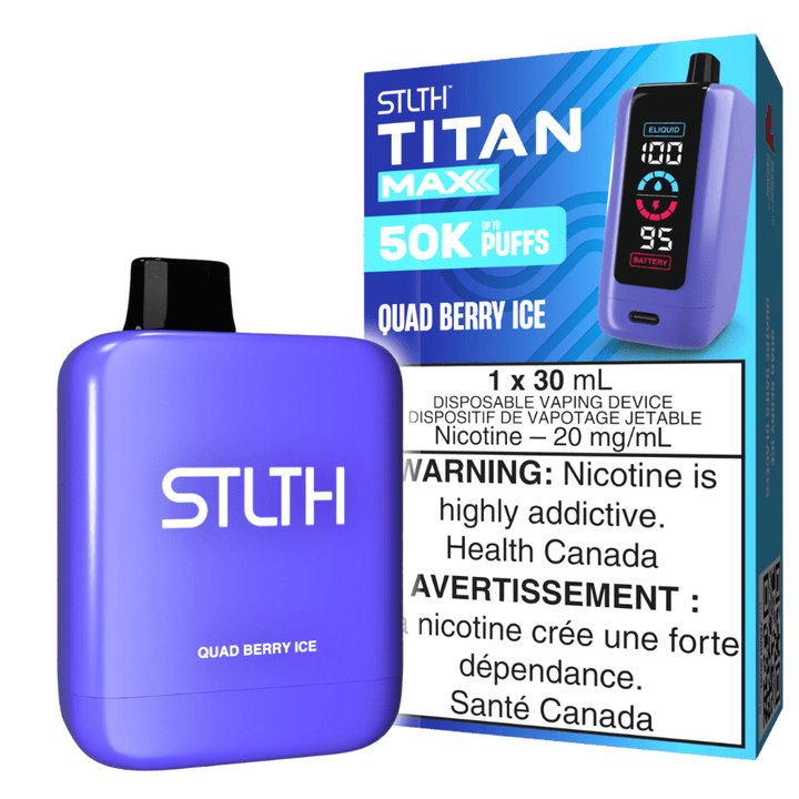 STLTH Titan Max 50k Disposable Vape-Quad Berry Ice 50000 Puffs Steinbach Vape SuperStore and Bong Shop Manitoba Canada