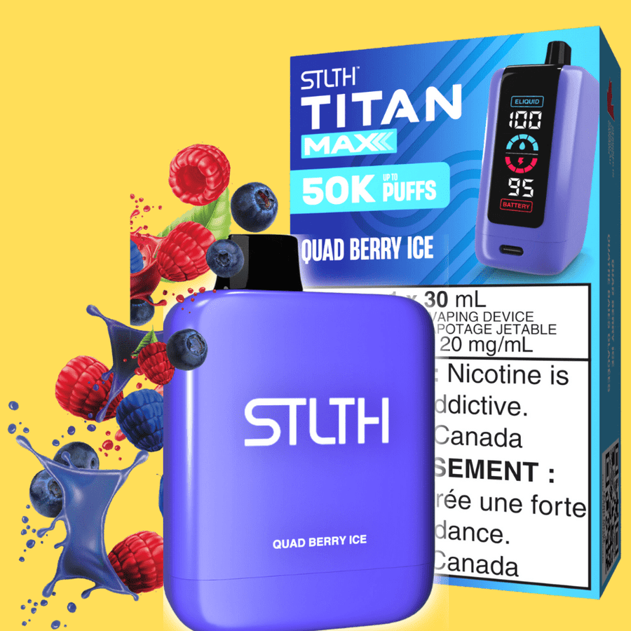 STLTH Titan Max 50k Disposable Vape-Quad Berry Ice 50000 Puffs Steinbach Vape SuperStore and Bong Shop Manitoba Canada