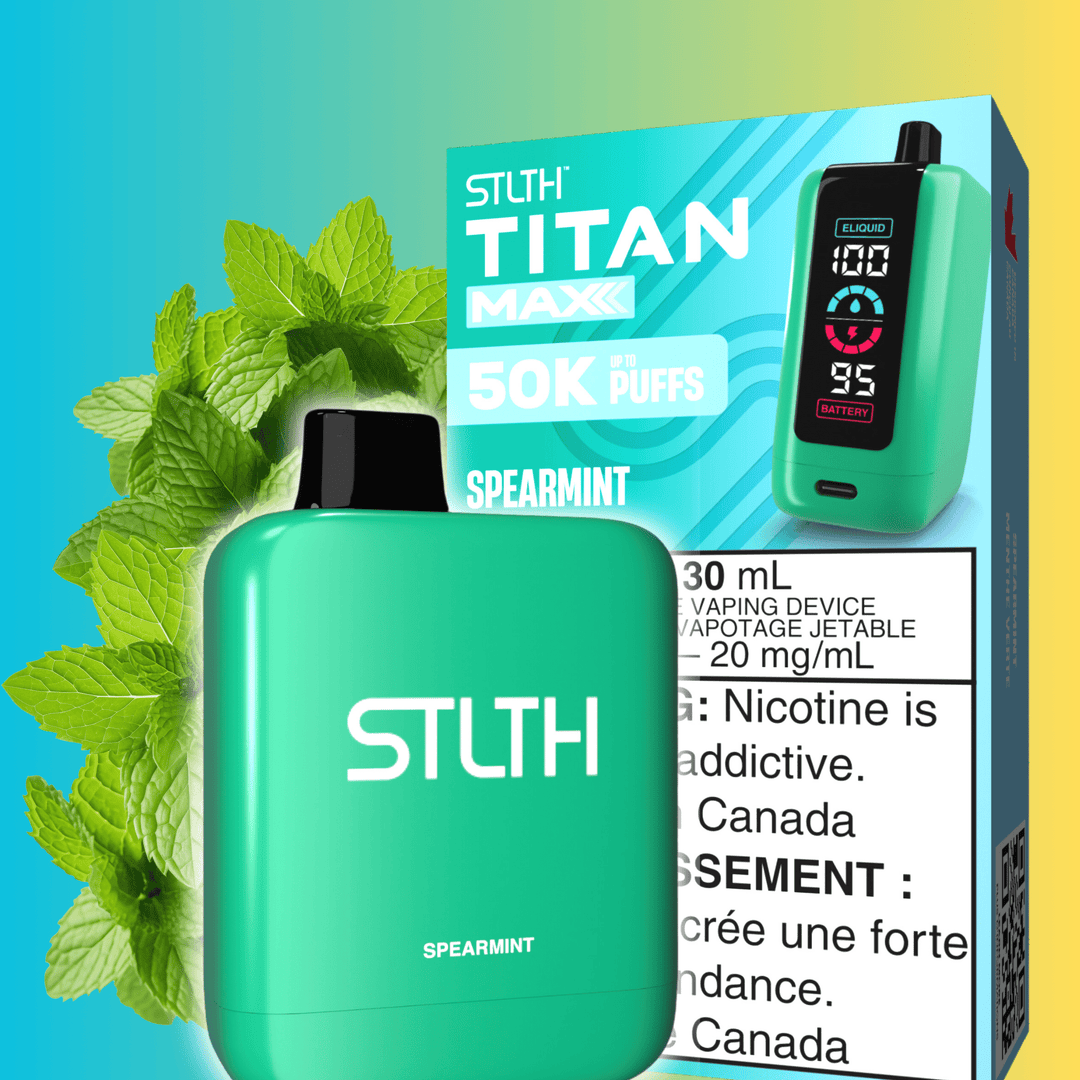 STLTH Titan Max 50k Disposable Vape-Spearmint 50000 Puffs Steinbach Vape SuperStore and Bong Shop Manitoba Canada