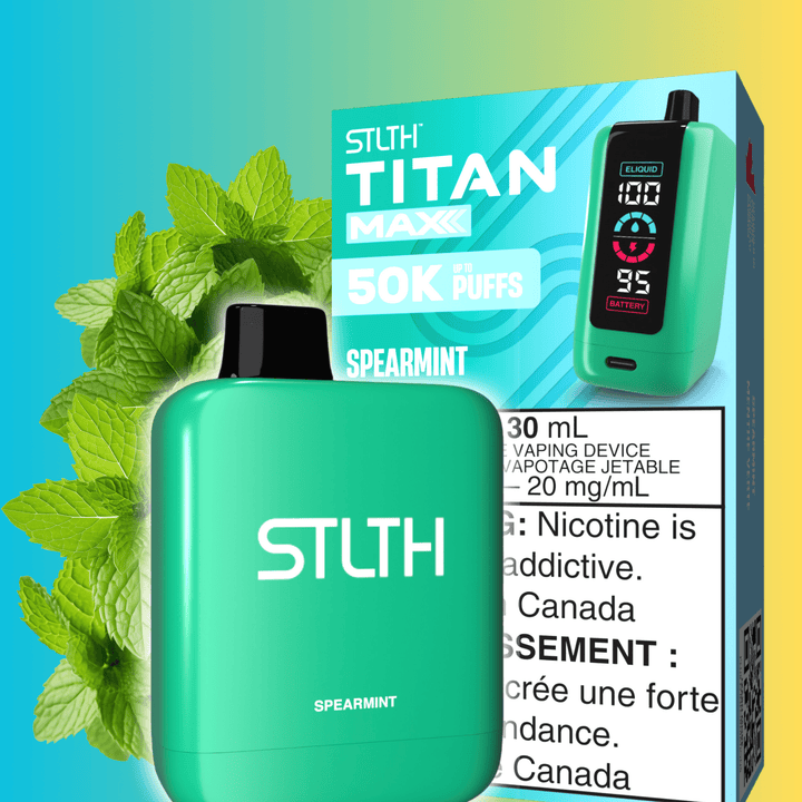 STLTH Titan Max 50k Disposable Vape-Spearmint 50000 Puffs Steinbach Vape SuperStore and Bong Shop Manitoba Canada