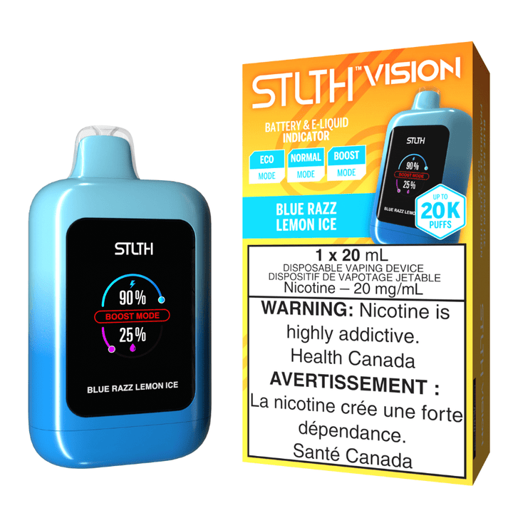 STLTH Vision 20K Disposable Vape - Blue Razz Lemon Ice 20000 Puffs Steinbach Vape SuperStore and Bong Shop Manitoba Canada