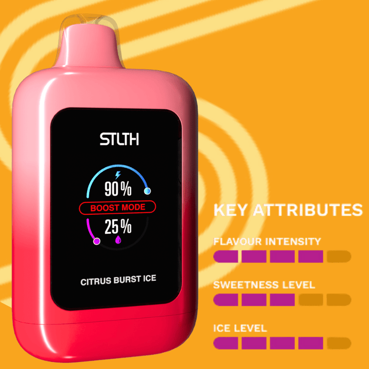 STLTH Vision 20K Disposable Vape - Citrus Burst Ice 20000 Puffs / 20mg Steinbach Vape SuperStore and Bong Shop Manitoba Canada