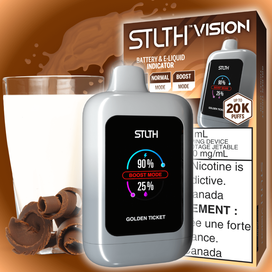 STLTH Vision 20K Disposable Vape - Golden Ticket 20000 Puffs / 20mg Steinbach Vape SuperStore and Bong Shop Manitoba Canada