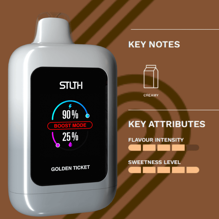 STLTH Vision 20K Disposable Vape - Golden Ticket 20000 Puffs / 20mg Steinbach Vape SuperStore and Bong Shop Manitoba Canada