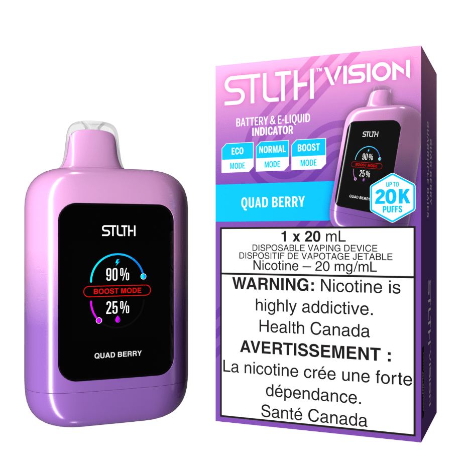 STLTH Vision 20K Disposable Vape - Quad Berry Ice 20000 Puffs Steinbach Vape SuperStore and Bong Shop Manitoba Canada