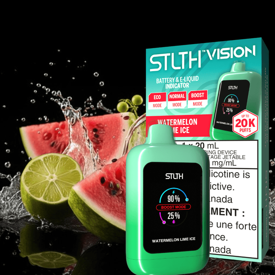 STLTH Vision 20K Disposable Vape - Watermelon Lime Ice 20000 Puffs Steinbach Vape SuperStore and Bong Shop Manitoba Canada