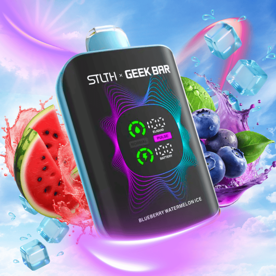 STLTH x Geek Bar 80K Disposable Vape - Blueberry Watermelon Ice 20mg/mL / 80K Steinbach Vape SuperStore and Bong Shop Manitoba Canada
