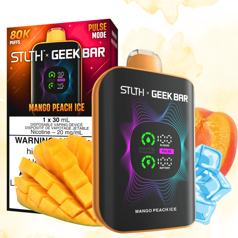 STLTH x Geek Bar 80K Disposable Vape-Mango Peach Ice Steinbach Vape SuperStore and Bong Shop Manitoba Canada