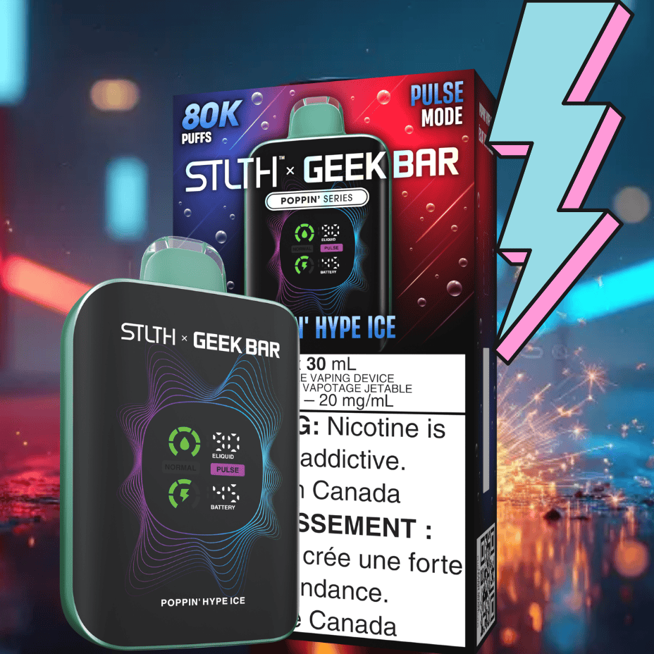 STLTH x Geek Bar 80K Disposable Vape - Poppin' Hype Ice 80000 Puffs / 20mg Steinbach Vape SuperStore and Bong Shop Manitoba Canada