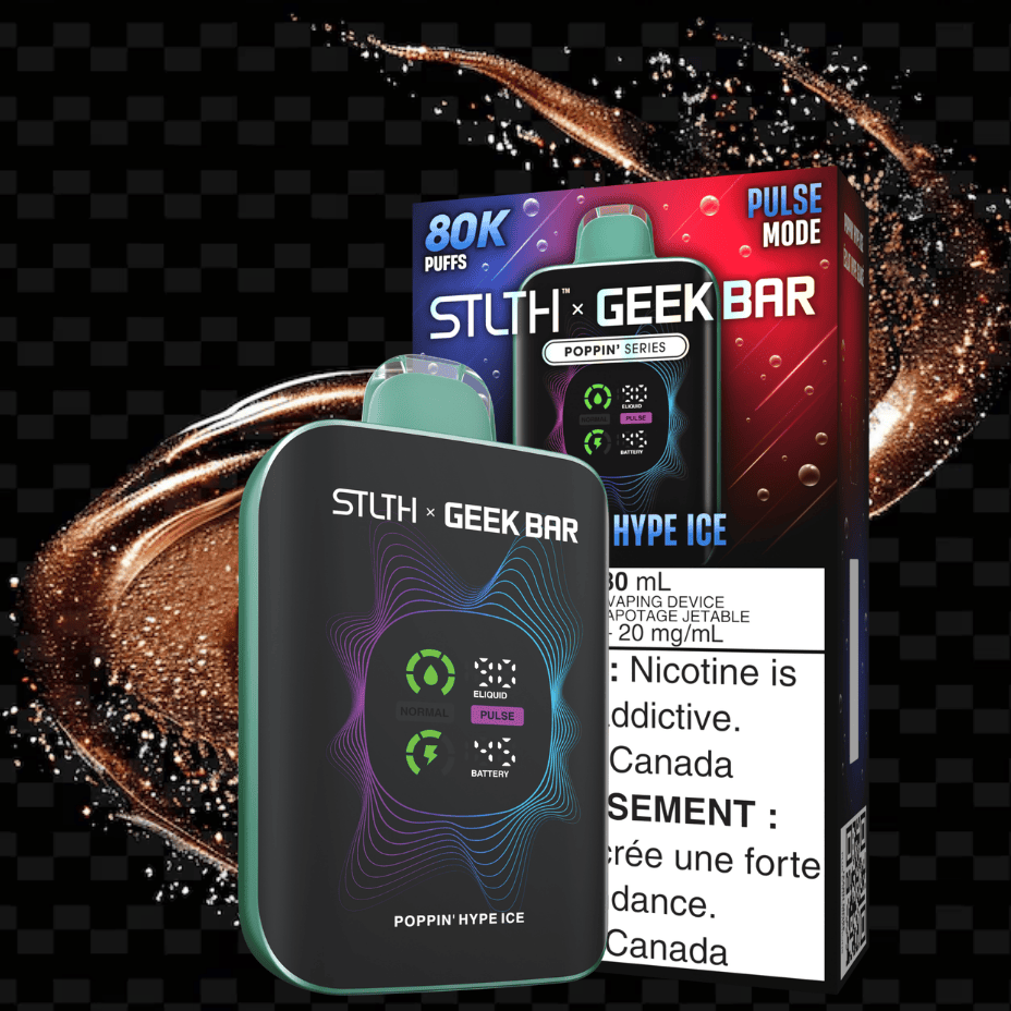 STLTH x Geek Bar 80K Disposable Vape - Poppin' Route Ice 80000 Puffs / 20mg Steinbach Vape SuperStore and Bong Shop Manitoba Canada