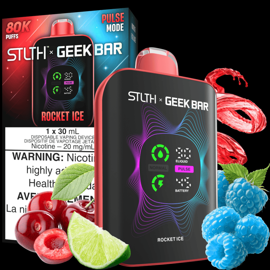 STLTH x Geek Bar 80K Disposable Vape - Rocket Ice 80k / 20mg Steinbach Vape SuperStore and Bong Shop Manitoba Canada