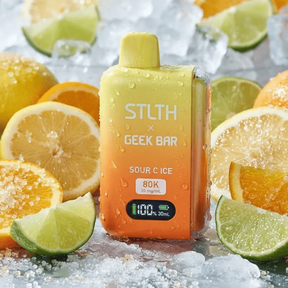 STLTH x Geek Bar 80K Disposable Vape - Sour C Ice 80K / 20mg/mL Steinbach Vape SuperStore and Bong Shop Manitoba Canada