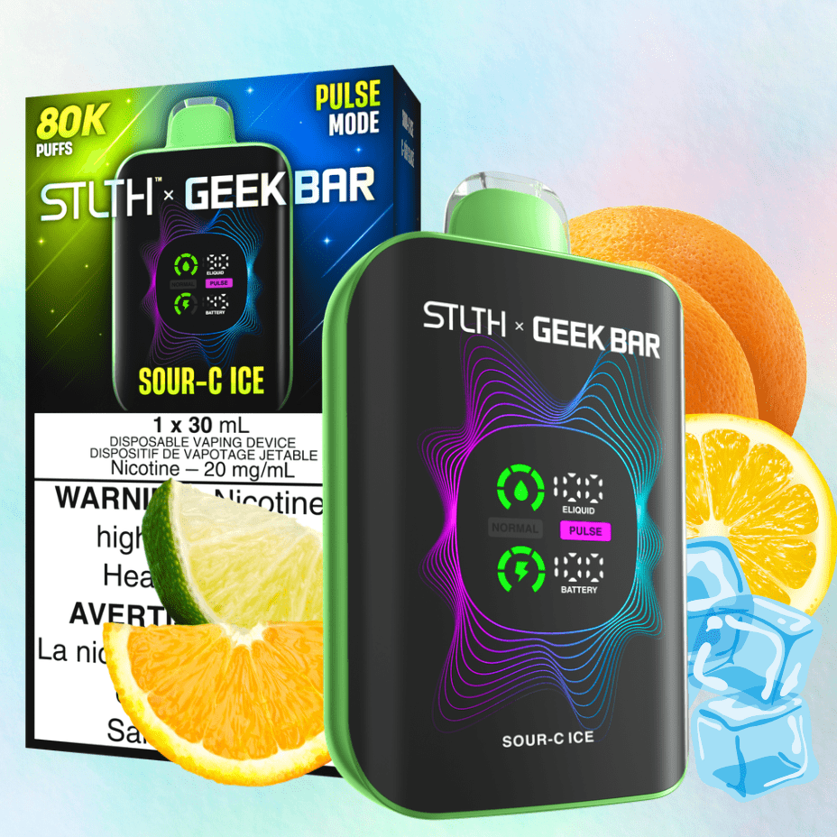 STLTH x Geek Bar 80K Disposable Vape - Sour C Ice Steinbach Vape SuperStore and Bong Shop Manitoba Canada