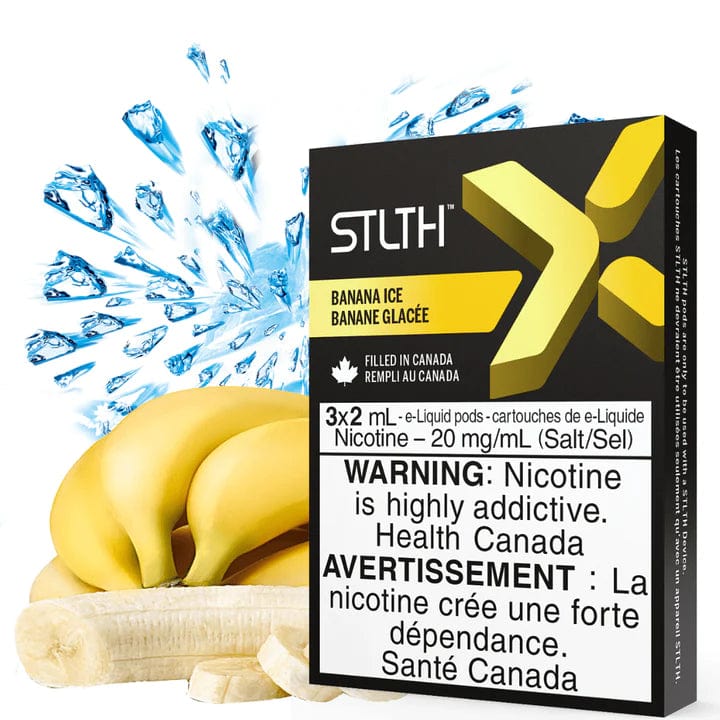 STLTH X Pods-Banana Ice 3/PKG / 20mg Steinbach Vape SuperStore and Bong Shop Manitoba Canada