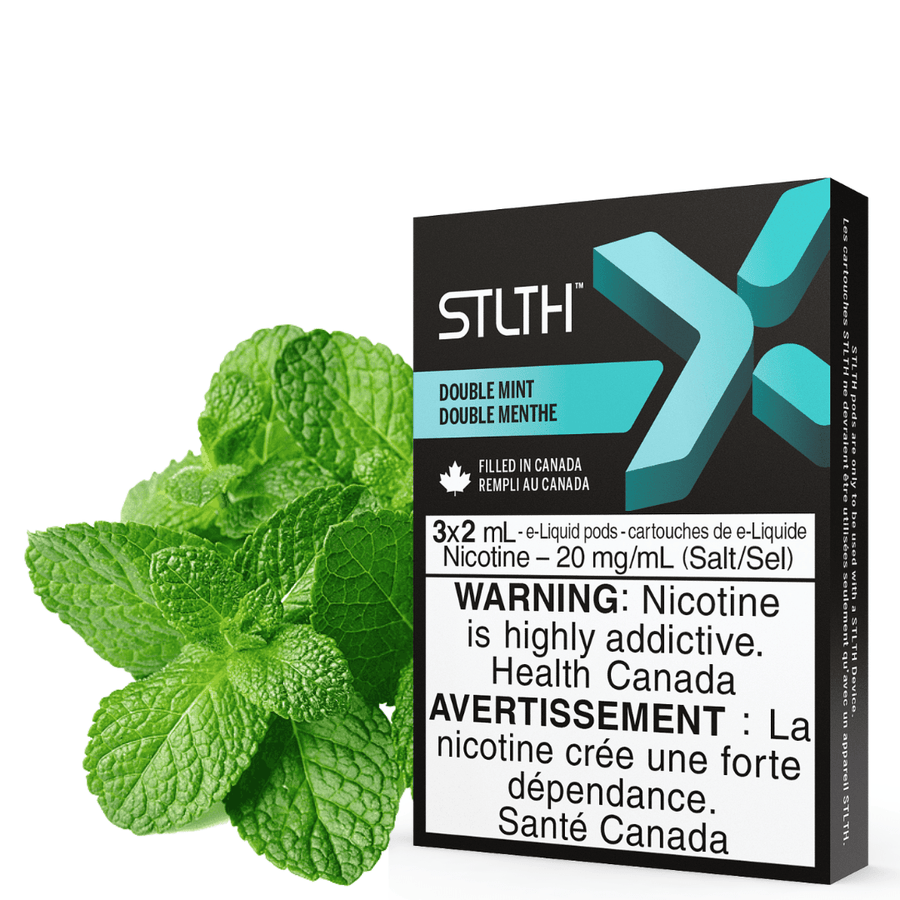 STLTH X Pods-Double Mint 3/PKG / 20mg Steinbach Vape SuperStore and Bong Shop Manitoba Canada