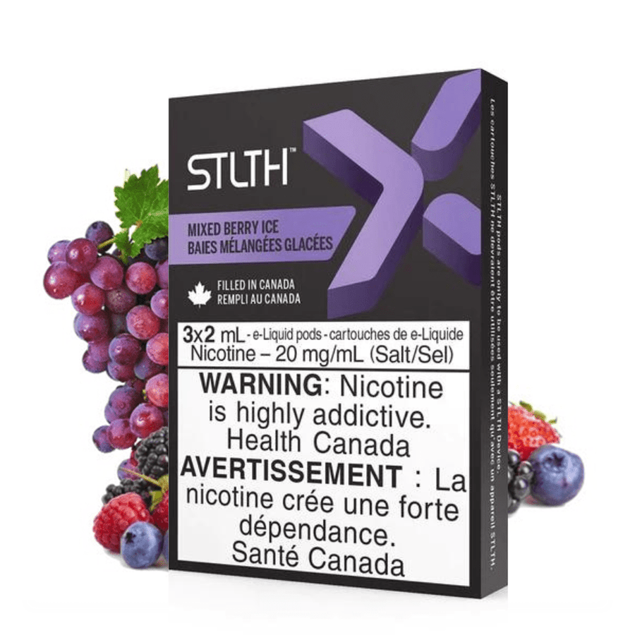 STLTH X Pods-Mixed Berries 3/PKG / 20mg Steinbach Vape SuperStore and Bong Shop Manitoba Canada