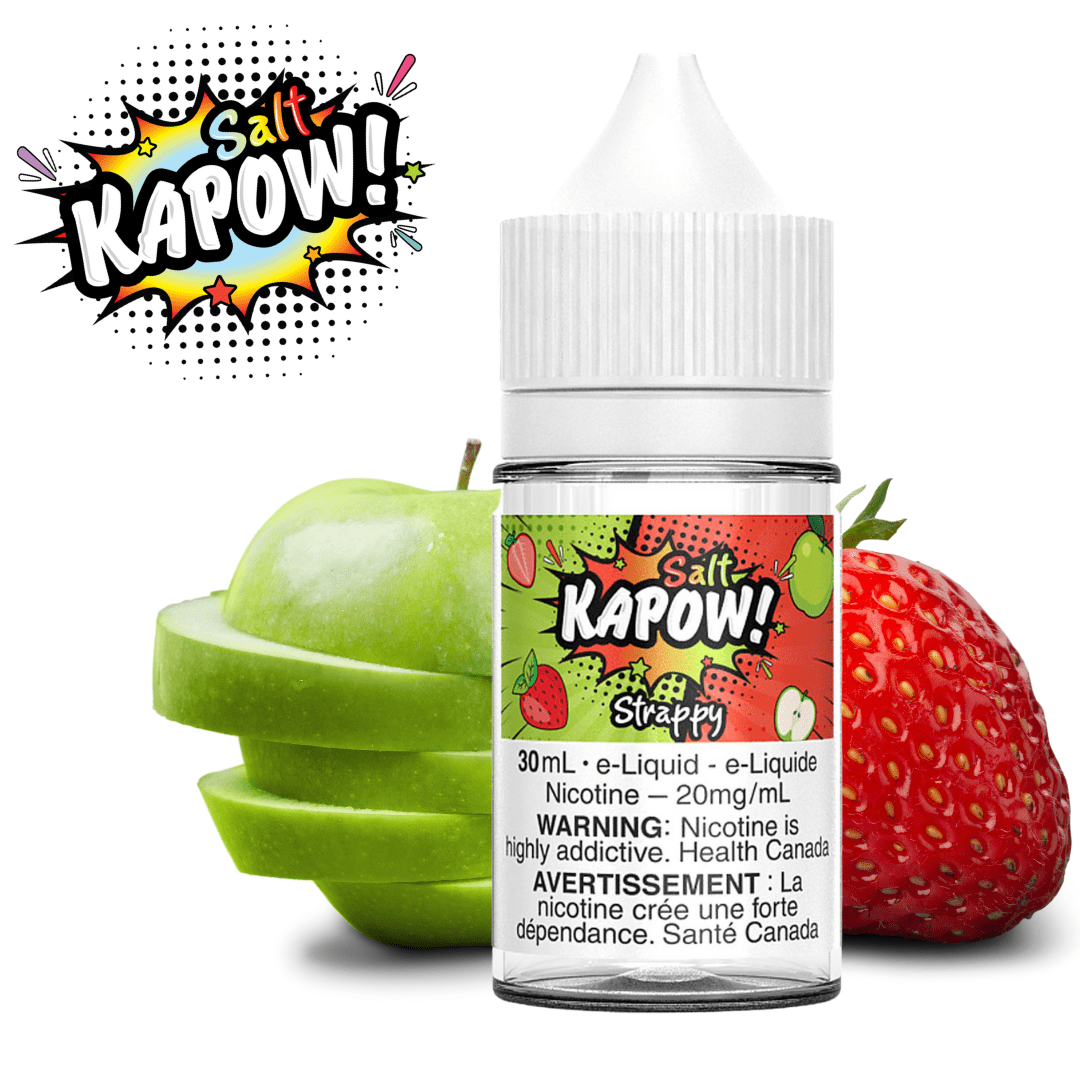 Strappy Salt by Kapow E-Liquid 12mg Steinbach Vape SuperStore and Bong Shop Manitoba Canada