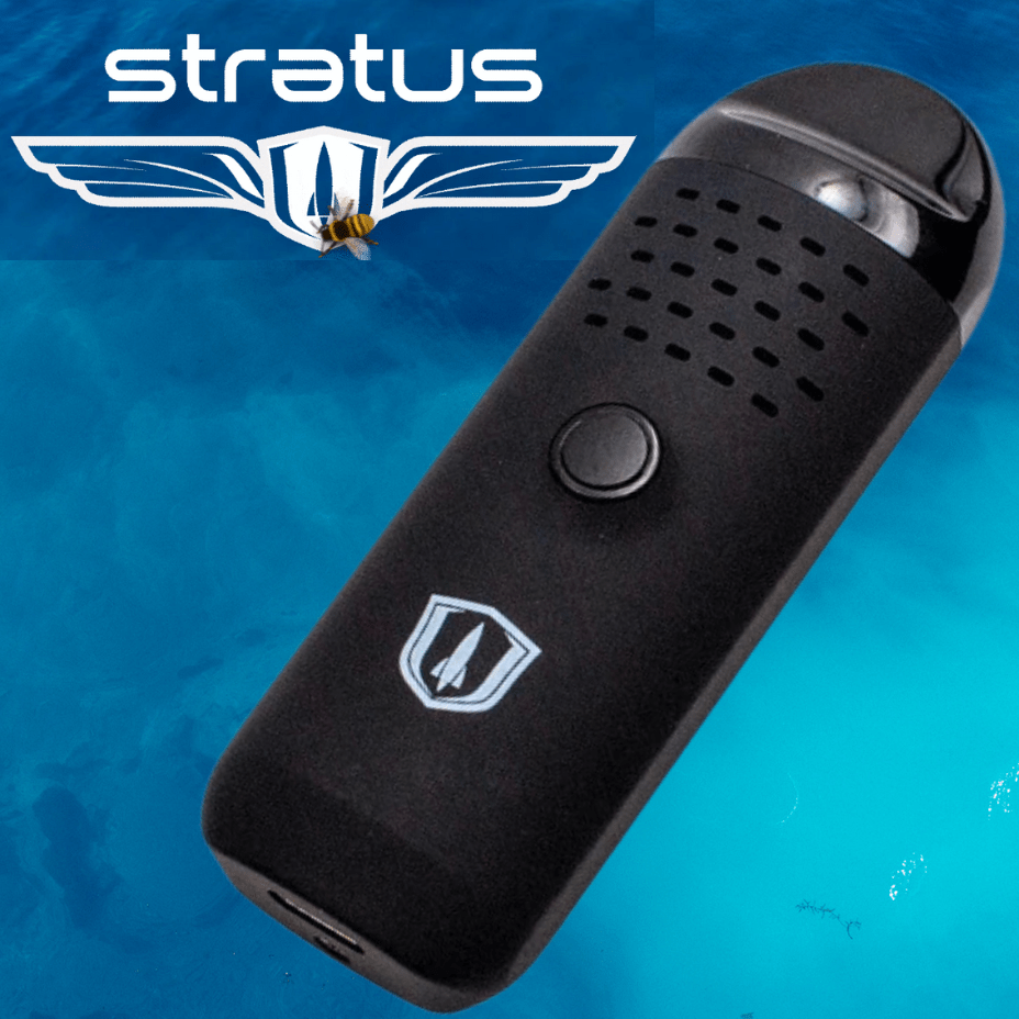 Stratus Mini Dry Herb Pen 1000mAh / Black Steinbach Vape SuperStore and Bong Shop Manitoba Canada